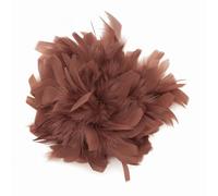 Baesics Spilla con Piuma - Donna Spilla con Piume di Struzzo Soffici Stile Vintage Accessorio per Cappello Sposa Matrimonio Festa Carnevale Fermaglio per Capelli Fascinator per Blazer Vestito Giacca
