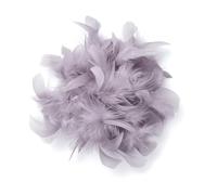 Baesics Spilla con Piuma - Donna Spilla con Piume di Struzzo Soffici Stile Vintage Accessorio per Cappello Sposa Matrimonio Festa Carnevale Fermaglio per Capelli Fascinator per Blazer Vestito Giacca