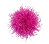 Baesics Spilla con Piuma - Donna Spilla con Piume di Struzzo Soffici Stile Vintage Accessorio per Cappello Sposa Matrimonio Festa Carnevale Fermaglio per Capelli Fascinator per Blazer Vestito Giacca