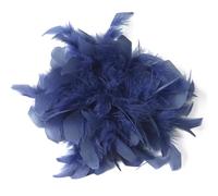 Baesics - Spilla con piuma - Fermaglio per capelli da donna con piuma di struzzo soffice, accessorio per cappello in stile vintage, spilla per matrimonio, festa nuziale, abito elegante, design