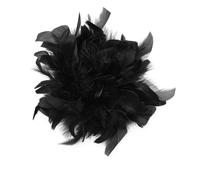 Baesics - Spilla con piuma - Fermaglio per capelli da donna con piuma di struzzo soffice, accessorio per cappello in stile vintage, spilla per matrimonio, festa nuziale, abito elegante, design