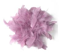 Baesics Spilla con piuma - Fermaglio per capelli in piuma di struzzo soffice da donna, accessorio per cappello in stile vintage, spilla per matrimonio nuziale, festa, abito elegante, con design di