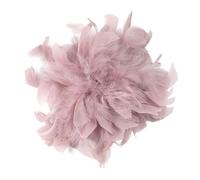 Baesics - Spilla con piume da donna, 2 in 1, gioiello fatto a mano, spilla soffice in stile vintage, accessorio per cappello, per matrimonio, festa elegante, capelli, clip per fascia per abito in