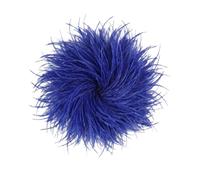 Baesics Spilla da donna con piume di struzzo, piume, fiore all'occhiello, spilla con pompon, spilla vintage per matrimonio, sposa, carnevale, One Size