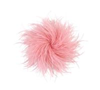 Baesics Spilla Piuma - Donna Soffice Piuma di Struzzo Spilla Stile Vintage Accessorio Cappello Sposa Matrimonio Festa Carnevale Fermaglio Capelli Fascinator per Blazer Abito Giacca - Design Fiori Boho