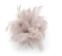 Baesics Spilla Piuma - Donna Soffice Piuma di Struzzo Spilla Stile Vintage Accessorio Cappello Sposa Matrimonio Festa Carnevale Fermaglio Capelli Fascinator per Blazer Vestito Giacca - Design Fiori