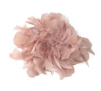 Baesics Spilla Piuma - Donna Soffice Piuma di Struzzo Spilla Stile Vintage Accessorio Cappello Sposa Matrimonio Festa Carnevale Fermaglio Capelli Fascinator per Blazer Vestito Giacca - Design Boho
