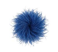 Baesics Spilla Piuma - Donna Soffice Piuma di Struzzo Spilla Stile Vintage Accessorio Cappello Sposa Matrimonio Festa Carnevale Fermaglio Capelli Fascinator per Blazer Abito Giacca - Design Fiori Boho