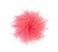 Baesics Spilla Piuma - Donna Soffice Piuma di Struzzo Spilla Stile Vintage Accessorio Cappello Sposa Matrimonio Festa Carnevale Fermaglio Capelli Fascinator per Blazer Abito Giacca - Design Fiori Boho