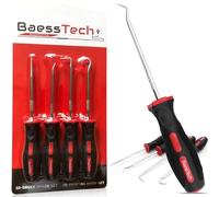 BaessTech Set di 4 ganci per stampa 3D, per rimuovere facilmente le strutture di supporto, attrezzi con punte temprate e impugnatura ergonomica, set di ganci per stampante 3D, accessori per utensili