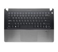 BAETI Nuovo Originale for Custodia for Notebook D-ell Vo-stro 5470 5470 5460 5480 Serie P41G Laptop poggiapolsi/Base Inferiore Custodia Nera (Sostituzione Tastiera) (Color : D Case)