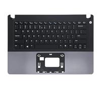BAETI Nuovo Originale for Custodia for Notebook D-ell Vo-stro 5470 5470 5460 5480 Serie P41G Laptop poggiapolsi/Base Inferiore Custodia Nera (Sostituzione Tastiera) (Color : No Fingerprint)