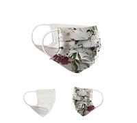 BaF Community Masks Maschere Unisex, 2 per Confezione, Set di Maschere Improvvisate, Maschera di Protezione della Bocca Reversibile, Maschera di Protezione del Naso con Motivo in Cotone Lavabile BCI
