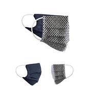 BaF Community Masks Unisex 2 per confezione set di maschere improvvisate maschera di protezione della bocca reversibile maschera di protezione del naso con motivo in cotone lavabile BCI