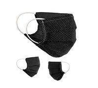 BaF Community Masks Unisex 2 per confezione set di maschere improvvisate maschera di protezione della bocca reversibile maschera di protezione del naso con motivo in cotone lavabile BCI