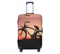 BAFAFA bicicletta da strada Stampato Dei Bagagli Copertura Dei Bagagli Coperture Valigie Protezione Bagagli Da Viaggio Elastico Anti Graffio, Nero , XL