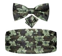 BAFAFA Cintura vintage con fascia da smoking for uomo, abito da smoking, moda floreale, paisley, pantaloni da uomo, cintura in seta elastica (Color : YF-2027, Size : Onesize)