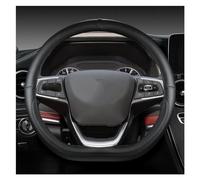 BAFAFA Copri Sterzo Auto per Chery per Tiggo 8 per Arrizo 5 per PRO Gx 5X EQ7 per Tiggo 7 per PRO 2018 2019 2020 38 Centimetri in Pelle Copertura Volante ' Copertura Volante Automobile(Black D Shape)