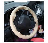 BAFAFA Copri Sterzo Auto per Copriruote in Pelle Artificiale Protezione per L'avvolgimento Sterzo Copertura in Treccia per Volante Interno 'Auto Copertura Volante Automobile(Beige Thread)