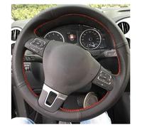 BAFAFA Copri Sterzo Auto per Golf per Tiguan per Passat B7 CC per Touran per Mk6 per Magotan per Sagitar Coprivolante per Auto Copertura Volante Automobile(Bl Thread)