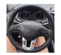 BAFAFA Copri Sterzo Auto per Kia per Sportage 3 2011-2014 2012 2013 per Ceed per Cee'd 2010-2012 2011 Cucire A Mano Coprivolante per Auto Copertura Volante Automobile(White Thread)