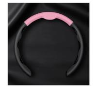 BAFAFA Copri Sterzo Auto per per AMG per GLS BCES per GLK per GLA S400 S500 Coprivolante Universale in Pelle 38 Cm Copertura Volante Automobile(Black Pink)