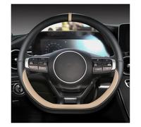 BAFAFA Protezione Volante Copertura Volante Auto per Kia per Sportage 5 per GT-Line 2021 2022 per Sportage 2022 2023 Coprivolante Auto Pelle Microfibra D Forma(Beige)