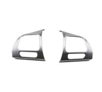 BAFAFA Protezione Volante Copertura Volante Auto per Mk6 B7 CC per Sharan per Caddy Copertura Rivestimento Volante Adesivo Cromato(ABS Chrome Silver)