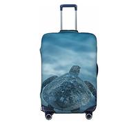 BAFAFA Tartaruga marina Stampato Deposito Copertura Bagagli Copertura Bagagli Valigie Protector Bagagli Da Viaggio Elastico Anti Graffio Antipolvere, Nero , L