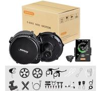 BAFANG BAFANG BBS01B BBS02B BBS-HD - Kit di conversione per motore centrale da 36 V, 500 W, con display C18, kit di conversione per motore elettrico da 68 mm