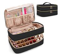 BAFASO Organizer Smalti per 40 Bottiglie (15 ml - 0,5 once fluide), Borsa da Viaggio per Smalti per Unghie, Custodia Porta Smalti per Unghie (Solo Borsa), Nero