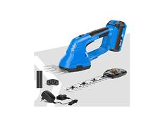 BAFEIYA 2 in 1 tagliasiepi Elettrico 20V Tosaerba a Batteria Batteria potatore Attrezzi da Giardino cesoie tagliasiepi for Erba(20V Trimmer Set1)