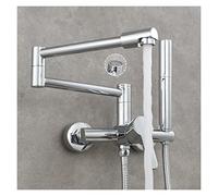 BAFEIYA Forgabile Rubinetto da Cucina in Ottone Blass Kitchen Kitchen Lavello Miscelatore Mish Hot & Cold Montato con Pistola a spruzzo Miscelatore for lavello Rotante(Style 2 Chrome)