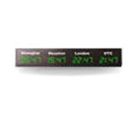 BAFEIYA Grande Orologio Digitale a LED di Grandi Dimensioni LED Digital Multi Time Zone City Adesivi Orologio da Parete World Time Zone Clock for Office Home Decor(2)