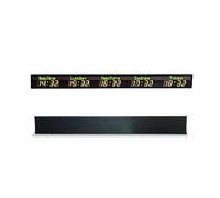 BAFEIYA Grande Orologio Digitale a LED di Grandi Dimensioni Orologio Digitale da Interno a LED Display a LED con 5 fusi orari Orologio Digitale da Parete con Fuso orario Mondiale(HIT5-2.3R(SJZ))