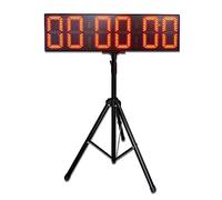 BAFEIYA Grande Orologio Digitale a LED di Grandi Dimensioni Timer Conto alla rovescia/Maratona LED da 8 '' for Eventi di Corsa Sportiva (HST6-8R)(Scoreboard And Tripod)