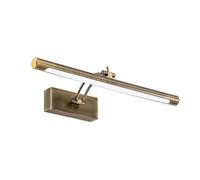 BAFEIYA Luci per quadri da parete Lampada da parete moderna for bagno a LED, acciaio inossidabile impermeabile L40 / 55 / 70CM, applique for specchio da interno con interruttore(Bronze,9W 40CM)