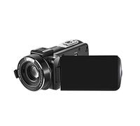 BAFEIYA Registratore per videocamera Vlogging con videocamera Videocamera Vlog Videocamera con microfono Obiettivo grandangolare, 1080P Full HD, zoom ottico 10X(Standard)