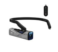 BAFEIYA Registratore per videocamera Vlogging con videocamera Videocamera Vlog Videocamera indossabile montata sulla testa 4K Mini FPV Digital Camara(128GB,EP7 with remote)