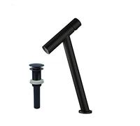 BAFEIYA Rubinetto da Bagno in Ottone Black Basin Rubinetto Freddo e Calda Acqua Miscelatore Lavello Rubinetto Singolo Maniglia for la lavandino con lavandino Rubinetto Rubinetto(T Without Overflow)