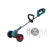 BAFEIYA Tagliaerba Elettrico a Batteria 450W Tosaerba Tagliaerba Lunghezza Spazzola Tagliaerba Regolabile Attrezzi da Giardino(with Bilateral Wheel)