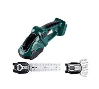 BAFEIYA Tagliasiepi Elettrico 2 in 1 Cordless Portatile ad Alta Potenza Rasaerba for Uso Domestico Potatore Ricaricabile Diserbo Attrezzi da Giardino(Green-No Battery)