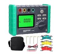 BAFEIYA Tester di Resistenza Digitale Tester di Resistenza Messa a Terra Digitale ad Alta precisione a Multi-ingranaggio Misuratore Tensione Megaohmetro Voltmetro(DY4100B 1Set)