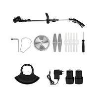 BAFEIYA Tosaerba Elettrico Senza Fili Pieghevole Tagliaerba Portatile Regolabile da Giardino for tagliaerba a Batteria 12V(Lawn Mower Set 2)