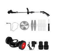 BAFEIYA Tosaerba Elettrico Senza Fili Pieghevole Tagliaerba Portatile Regolabile da Giardino for tagliaerba a Batteria 12V(Lawn Mower Set 3)