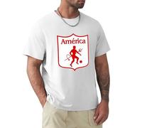 Bafentu America De Cali Colombia Futbol Soccer Men's T-Shirt White L