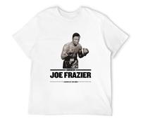 Bafentu Smokin Joe Frazier Legend of The Ring Boxing T-Shirt White XL