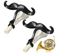 Baffi a clip per corni francesi, con custodia protettiva, realizzati per adattarsi a tutti i bocchini in corno francese, accessorio perfetto per giovani musicisti, confezione da 2