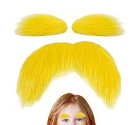 Baffi Arancioni Forniture Per Feste Divertenti Autoadesive Gialle