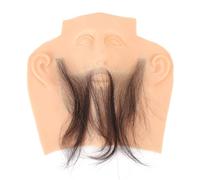 Baffi e barba artificiali per uomo, pezzo di pratica per la rifinitura della barba, realistico e ad alta simulazione, con facciali finti dall’aspetto naturale per affinare le